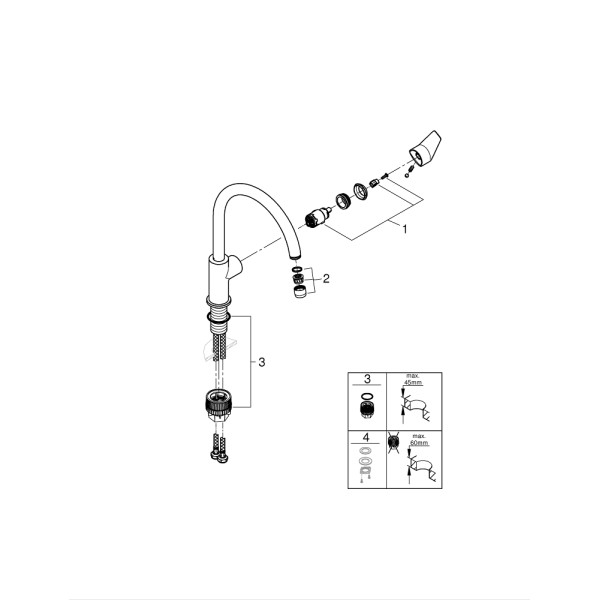 Grohe BauEdge Смеситель для кухни (31367001)