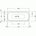 Happy D.2 ванна прямоугольная 180 см 700316000000000 в интернет-магазине «Estet Room»