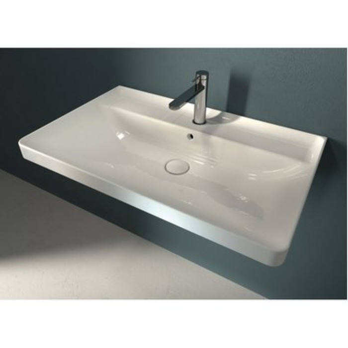 Керамическая раковина 80 см Hatria Canalgrande, белый (Y1EK01)