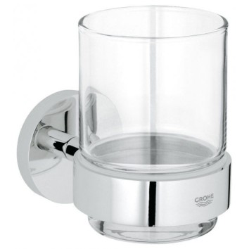 Grohe Essentials Стакан стеклянный с держателем (40447001)