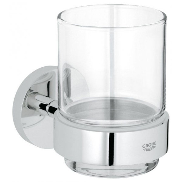 Grohe Essentials Стакан стеклянный с держателем (40447001)