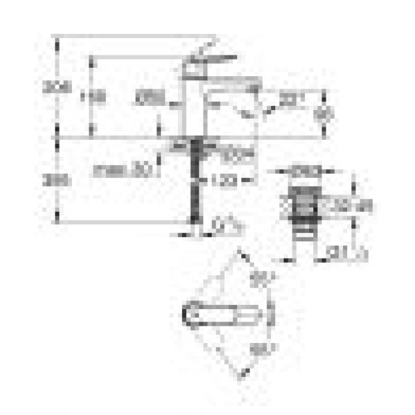 Grohe Eurosmart Cosmopolitan Смеситель однорычажный для раковины M-Size нажимной донный клапан (23926000)