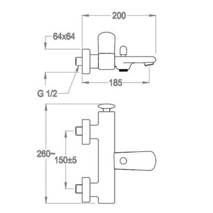 Смеситель для ванны Fir Dynamica 88 (88.3317.2.10.00) Смеситель для ванны Fir Dynamica 88 (88.3317.2.10.00)