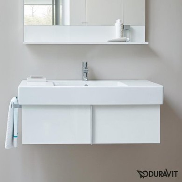 Плитка керамогранит Керамическая раковина 105 см Duravit Vero, белая 0329100000 для пола
