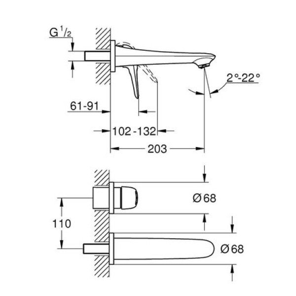 Смеситель для раковины Grohe Eurostyle М-Size 19571LS3