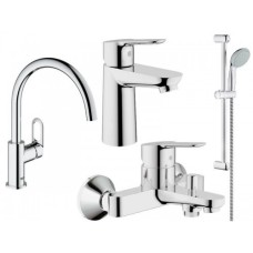 Набор смесителей для ванны Grohe Bauedge 123218K 4 в 1