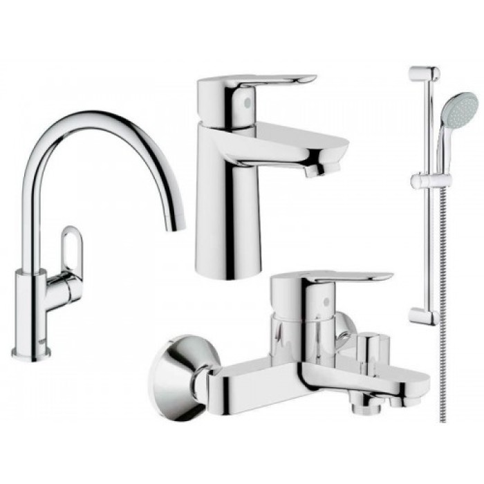Набор смесителей для ванны Grohe Bauedge 123218K 4 в 1