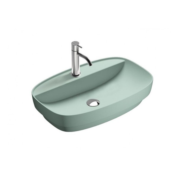 Керамическая раковина 65 см Catalano Green Lux, зеленая