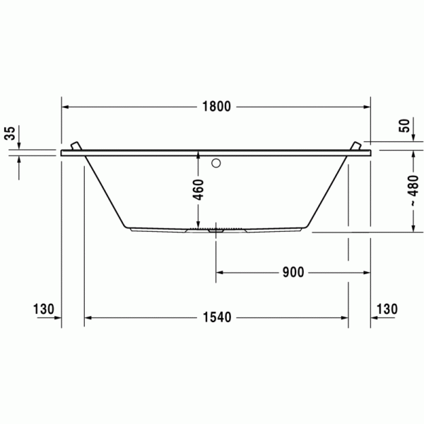 Starck ванна прямоугольная 180 см 700339000000000 в интернет-магазине «Estet Room»