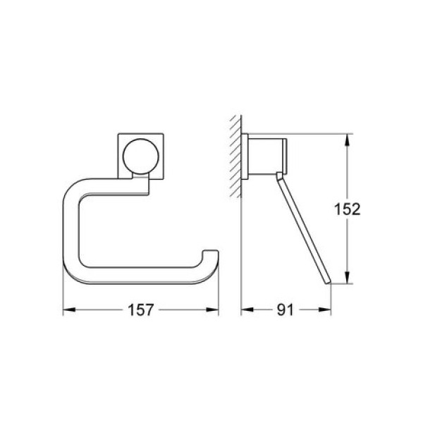 Держатель бумаги Grohe Allure (40279000)