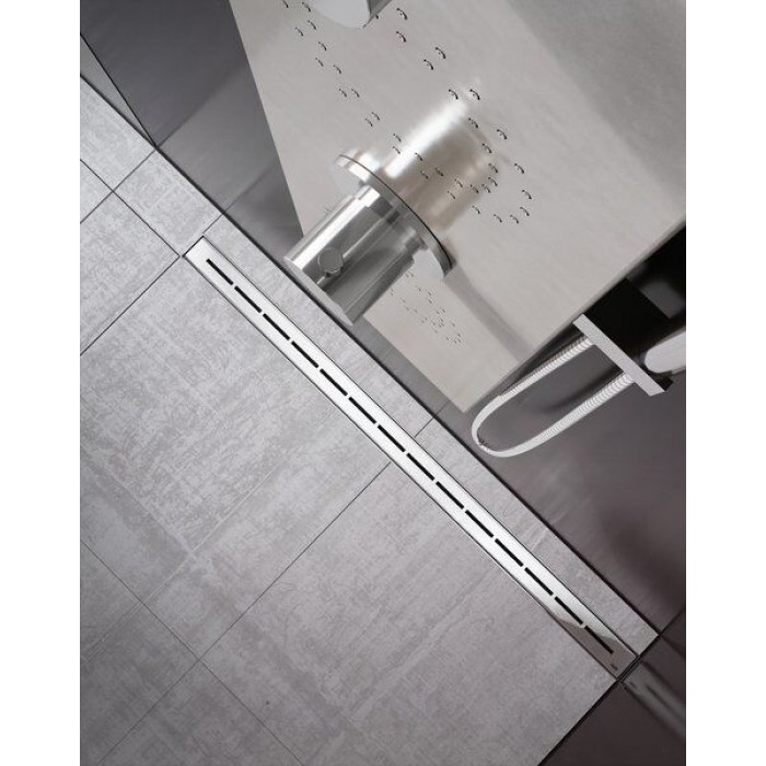 Плитка керамогранит Душовий канал Ravak OZW Runway 950 - нержавеющая сталь для пола