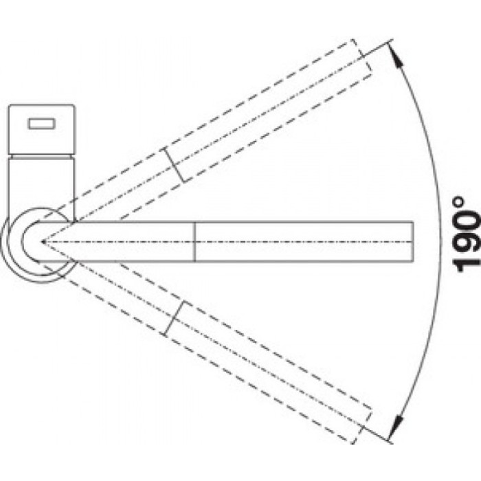 Смеситель кухонный Blanco LANORA-S нержавеющая сталь 523123