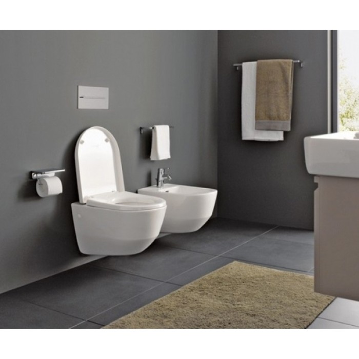 Комплект инсталляция GEBERIT Duofix 458.126.00.1 с унитазом LAUFEN PRO Rimless H820966 и сидением slow-closing H896951