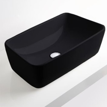 Керамическая раковина 57 см Simas Degrade, nero glossy DE 10