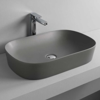 Керамическая раковина 65 см Artceram Ghost, grey olive (GHL002 15;00)