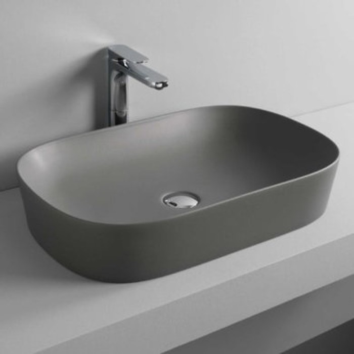 Керамическая раковина 65 см Artceram Ghost, grey olive (GHL002 15;00)