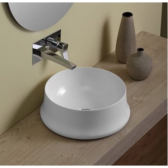 Керамическая раковина 42 см Simas Sharp, bianco glossy SH 02