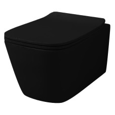 Подвесной унитаз безободковый Artceram A16 (ASV003 03;00) black glossy