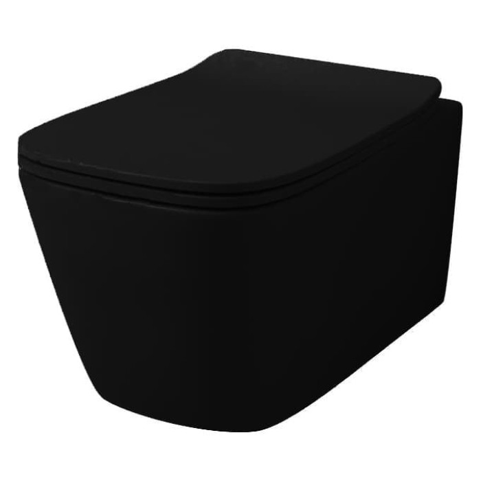 Подвесной унитаз безободковый Artceram A16 (ASV003 03;00) black glossy