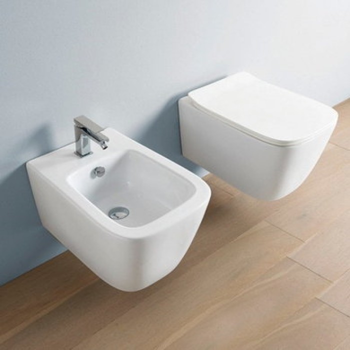 Подвесной унитаз безободковый Artceram A16 (ASV003 03;00) black glossy