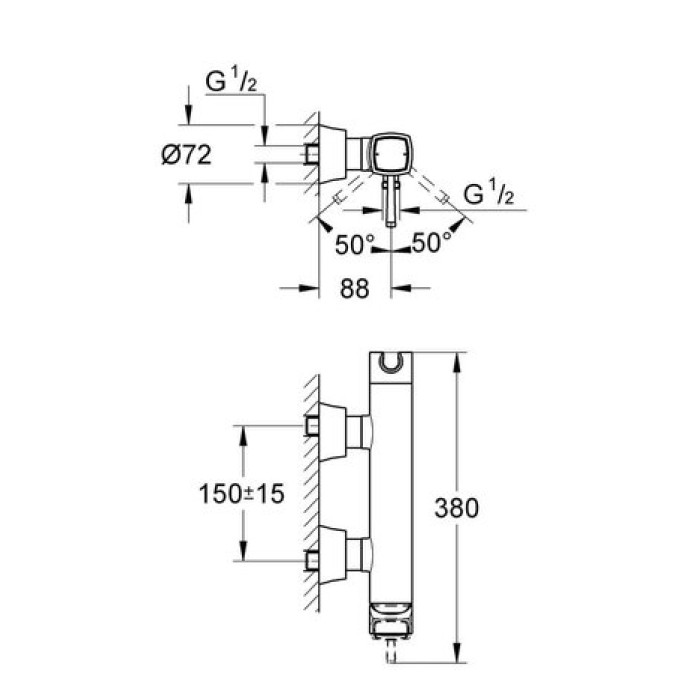 Смеситель для душа Grohe Grandera 23316IG0 Смеситель для душа Grohe Grandera 23316IG0