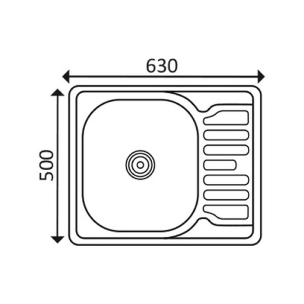 Кухонная мойка Imperial 6350 Satin (IMP6350SAT)