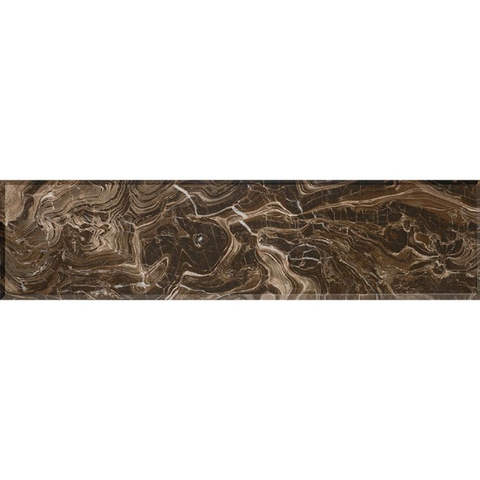 Плитка Gemma ETERNITY BROWN 12×1200×300 под мрамор