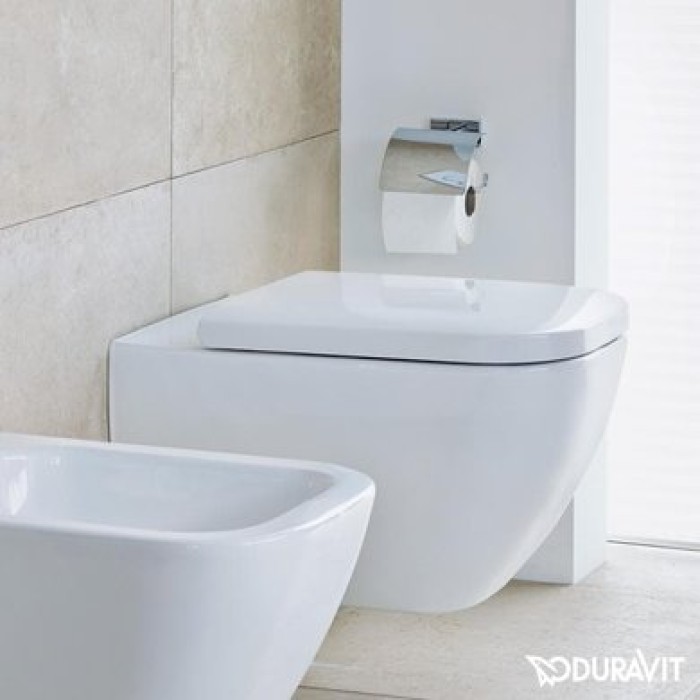 Плитка керамогранит Подвесной унитаз Duravit Happy D.2 2221090000 для пола
