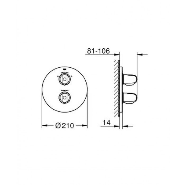Термостатический смеситель Grohe Grohtherm 1000 19985000