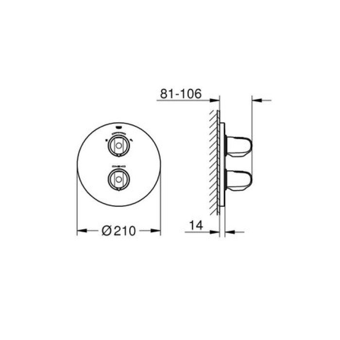 Термостатический смеситель Grohe Grohtherm 1000 19985000
