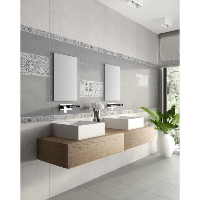 Плитка Інтеркерама VIVA декор серый Д 145071-1