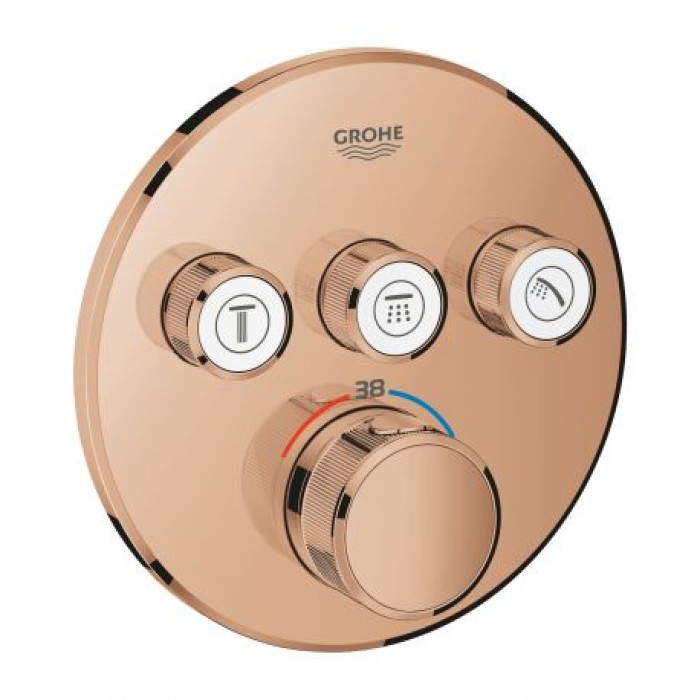 Grohe Grohtherm SmartControl Термостат для встраиваемого монтажа на 3 выхода (29121DA0)