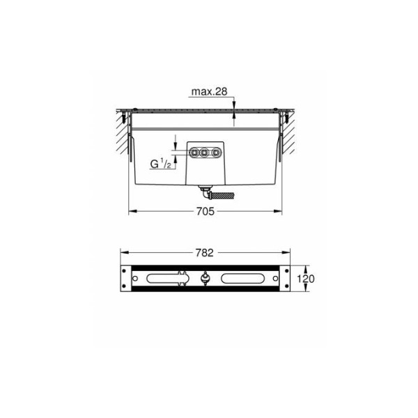 Grohe Комплект для ванны на 4/5 отверстий (29037001)