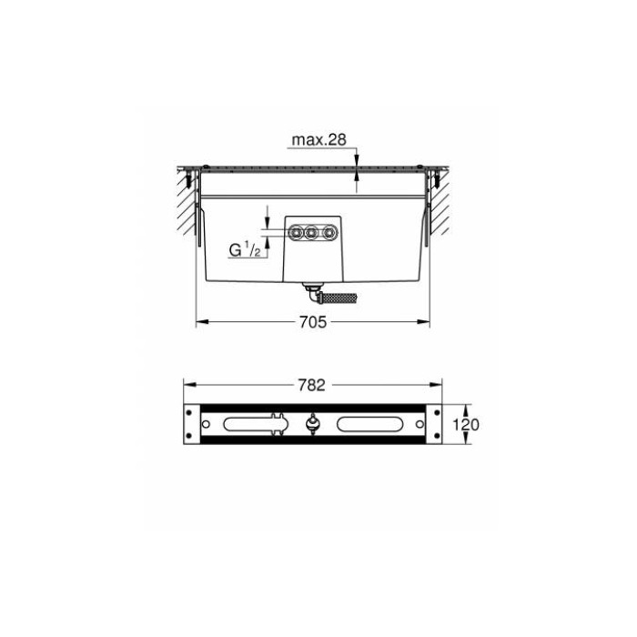 Grohe Комплект для ванны на 4/5 отверстий (29037001)