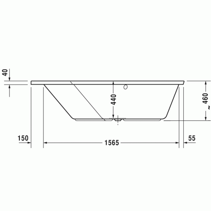 Paiova ванна асимметричная 177 см, левосторонняя 700390000000000 в интернет-магазине «Estet Room»