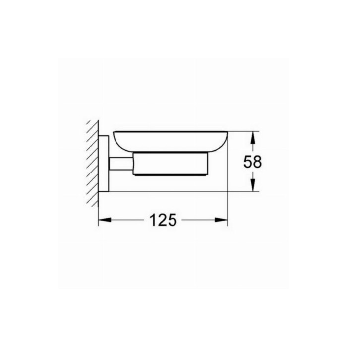 Grohe Essentials Мыльница с держателем (40444001)
