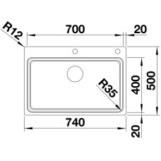 Мойка для кухни Blanco Etagon 700-IF/A  524274