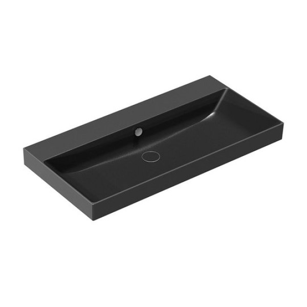 Керамическая раковина 100 см Catalano NEW ZERO, nero satinato