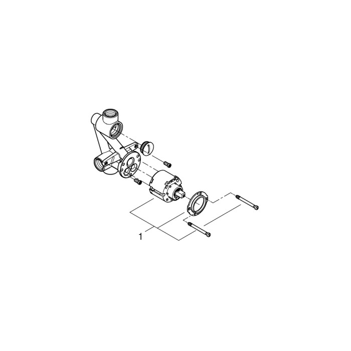 Grohe Встроенная часть смесителя однорычажный (33963000) Grohe Встроенная часть смесителя однорычажный (33963000)