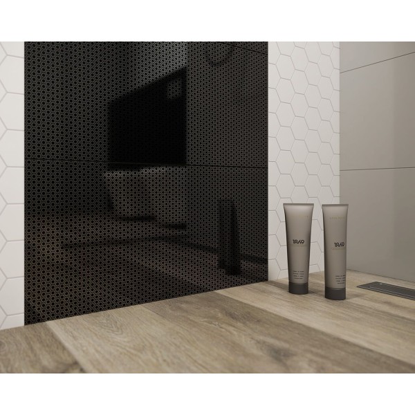 Плитка Paradyz UNIWERSALNA MOZAIKA PRASOWANA NERO ROMB BRAID