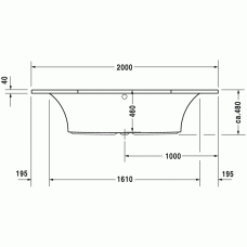 2x3 ванна шестиугольная 200 см 700024000000000 в интернет-магазине «Estet Room»