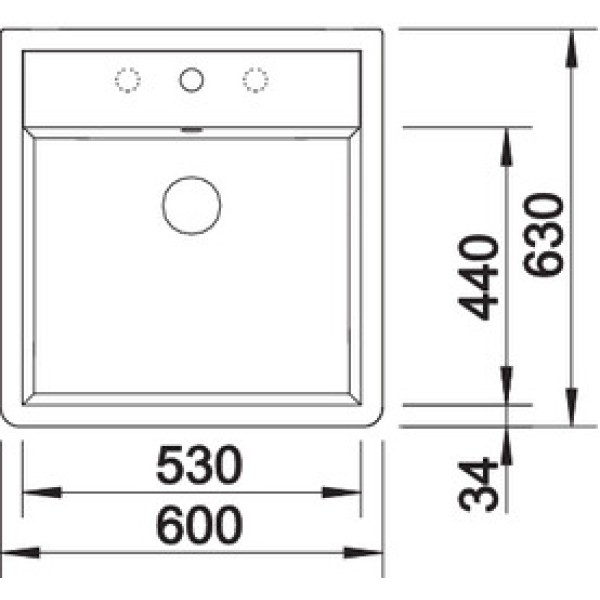 Мойка для кухни Blanco Panor 60 Ceramic c двумя отверстиями  514501