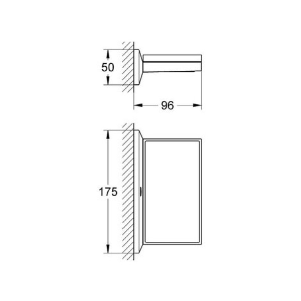 Полочка с мыльницей Grohe Allure Brilliant (40504000)