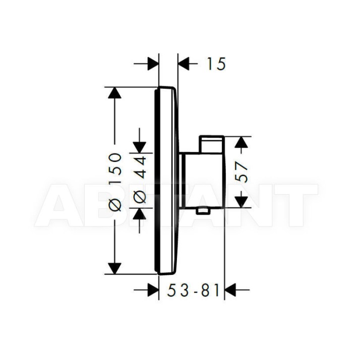 Термостат для душа Hansgrohe Ecostat S 15755000