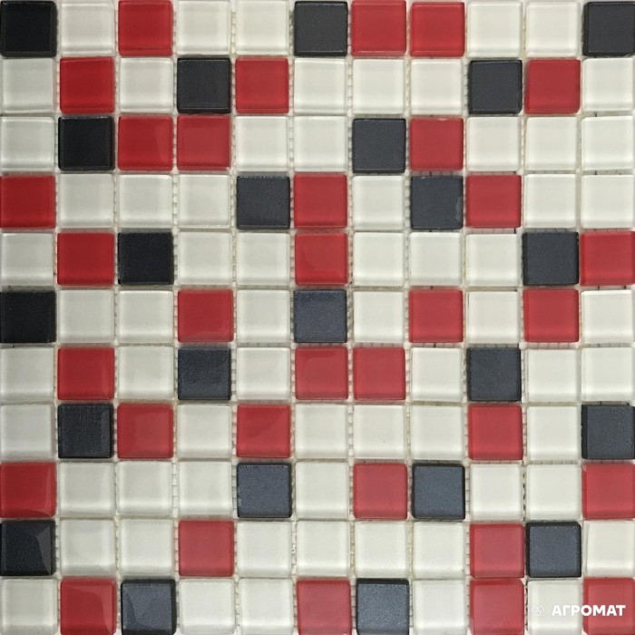Мозаика Керамика Полесье Glance Red Graphite мозаика