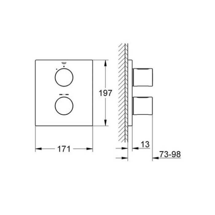 Термостатический смеситель Grohe Grohtherm 3000 Cosmopolitan 19568000 Термостатический смеситель Grohe Grohtherm 3000 Cosmopolitan 19568000