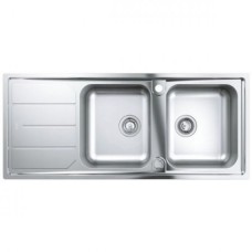 Мойдка для кухни Grohe 1160x500 мм с эксцентриком, 2 чаши, матовая (31588SD0)