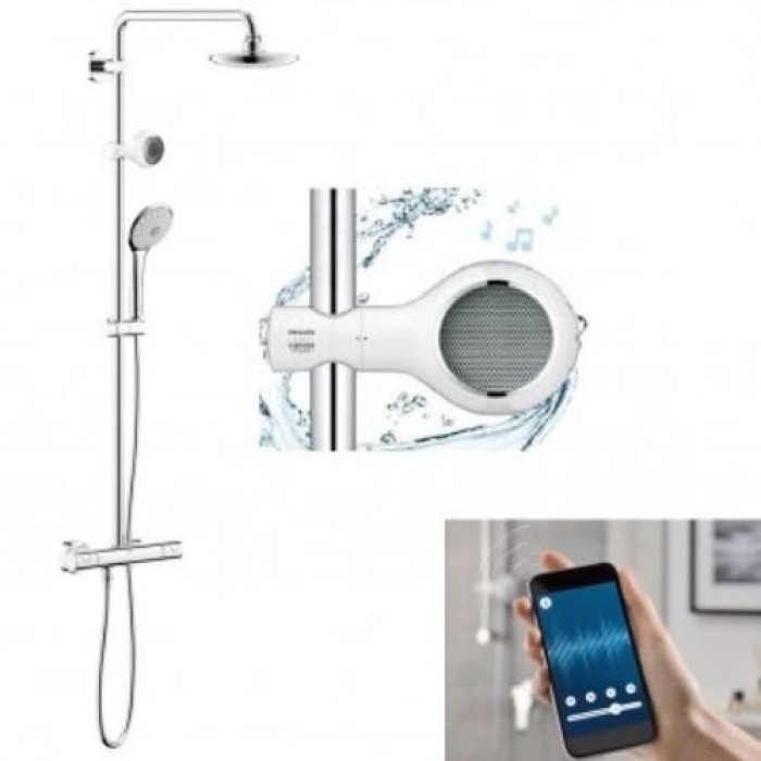 Плитка керамогранит Душевая система Grohe Euphoria 180 (26273000) для пола