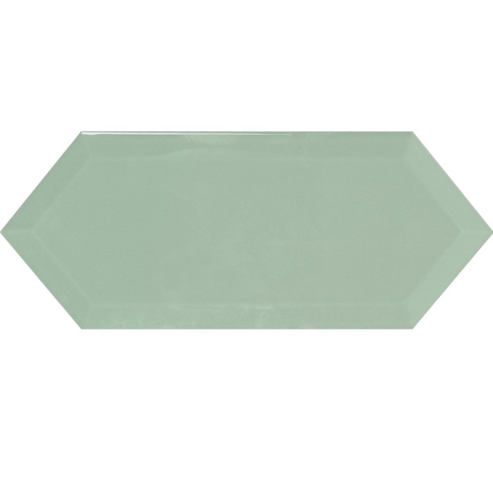 Плитка MONOPOLE CERAMICA CUPIDON LIGHT GREEN BRILLO BISEL 10×250×100