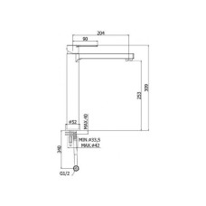 Смеситель для раковины Paffoni West WS074CR